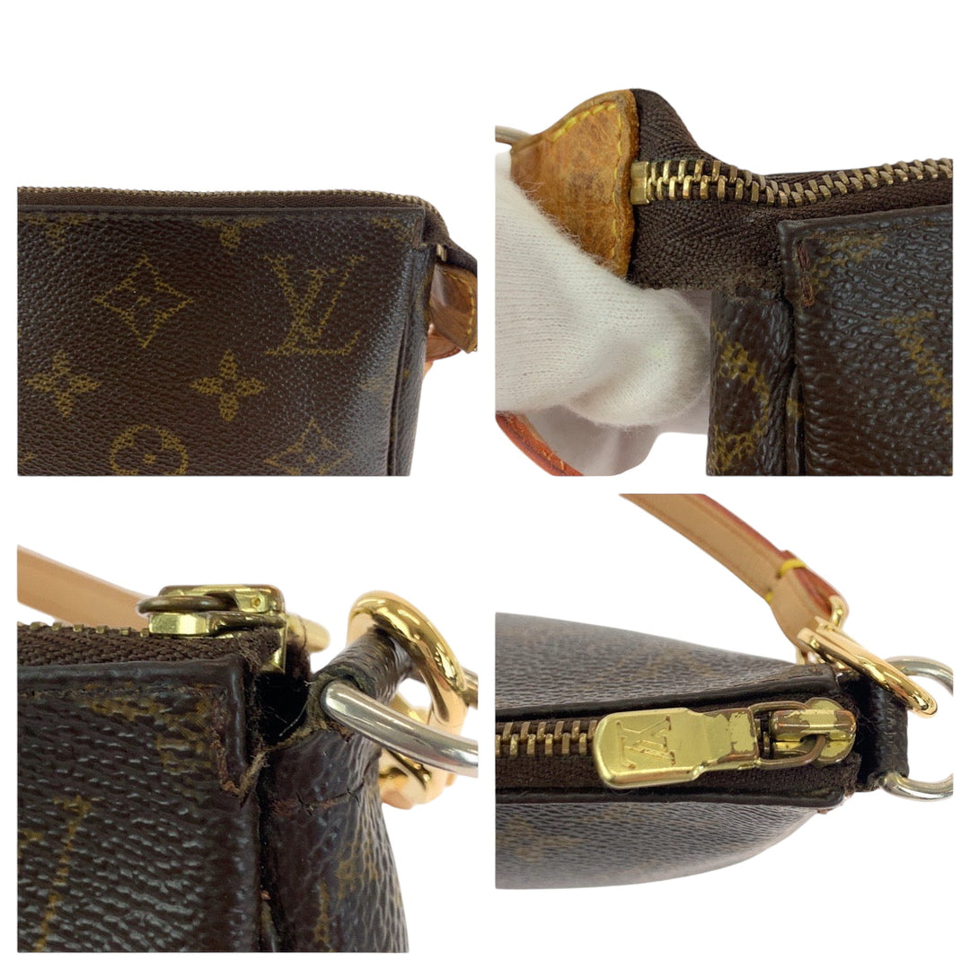 LOUIS VUITTON Shoulder Bag M40712 PVC Brown Monogram Pochette Accessoires