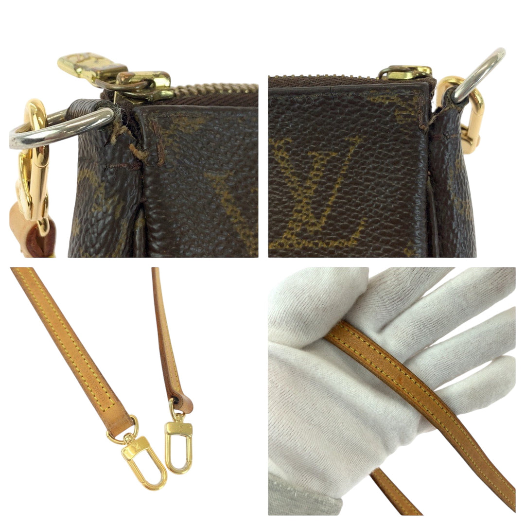 LOUIS VUITTON Shoulder Bag M40712 PVC Brown Monogram Pochette Accessoires