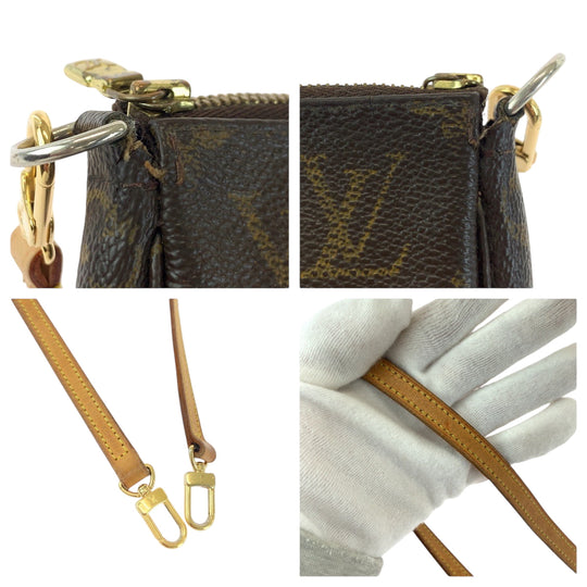 LOUIS VUITTON Shoulder Bag M40712 PVC Brown Monogram Pochette Accessoires