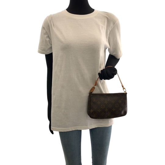 LOUIS VUITTON Shoulder Bag M40712 PVC Brown Monogram Pochette Accessoires