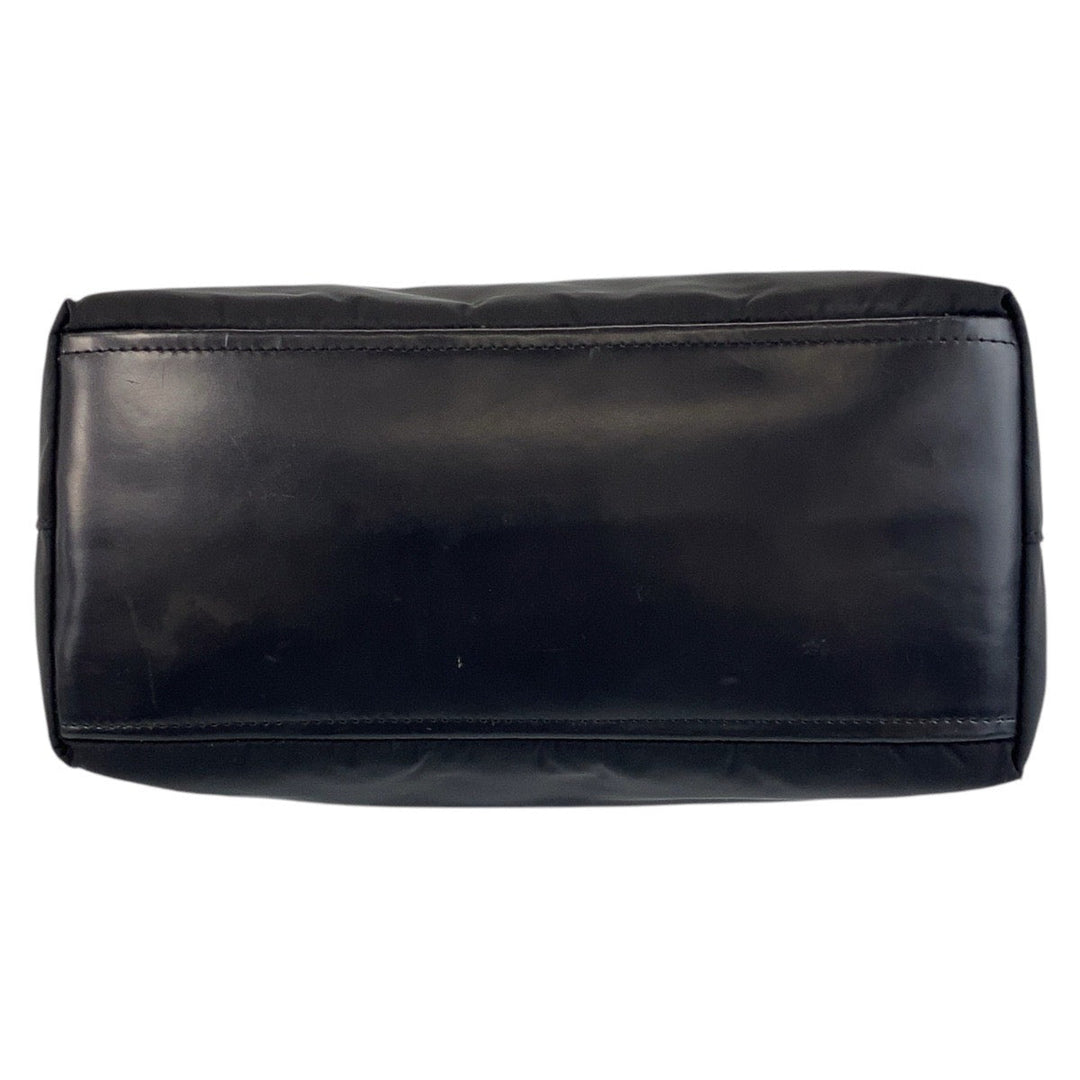 PRADA Tote Bag Nylon black Test Triangle With logo