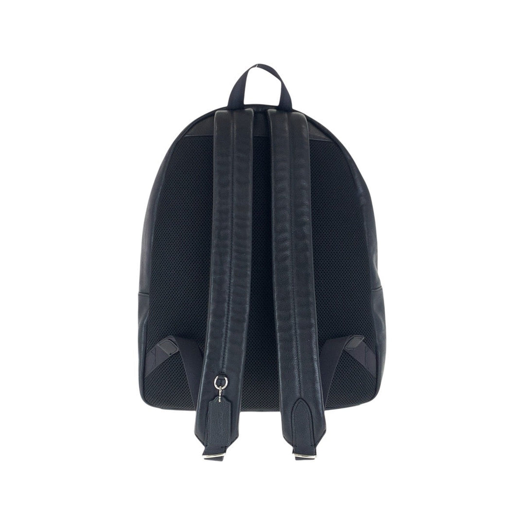 COACH Backpack 54786 leather Black SilverMetal Backpack Backpack mens Used Authentic