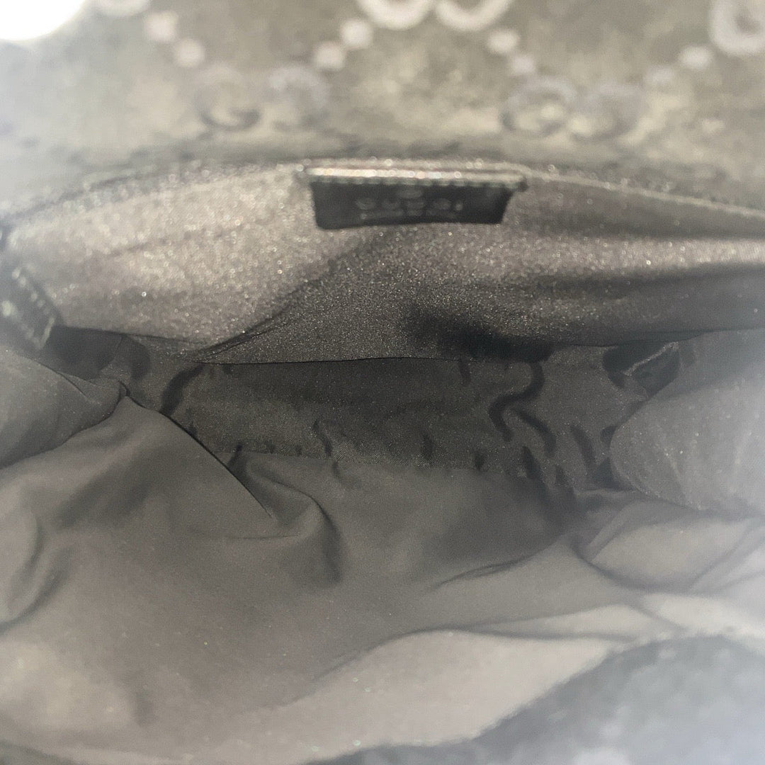 GUCCI Backpack 003 0236 Suede, Leather Black Silver Metal Backpack Backpack Jackie Women(Unisex) Used Authentic