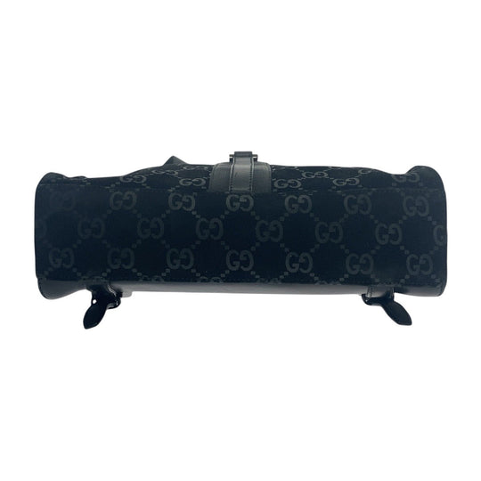 GUCCI Backpack 003 0236 Suede, Leather Black Silver Metal Backpack Backpack Jackie Women(Unisex) Used Authentic