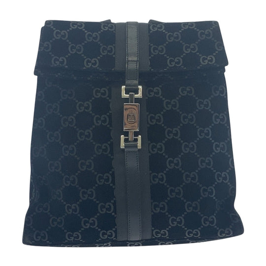 GUCCI Backpack 003 0236 Suede, Leather Black Silver Metal Backpack Backpack Jackie Women(Unisex) Used Authentic