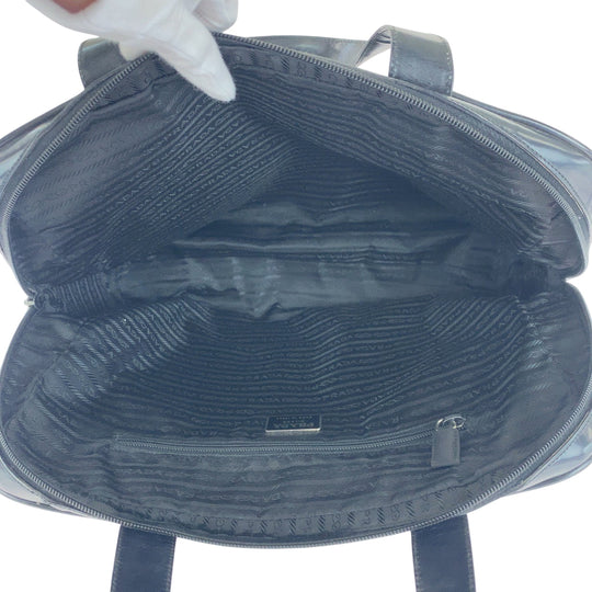 PRADA Tote Bag Nylon black Test Triangle With logo