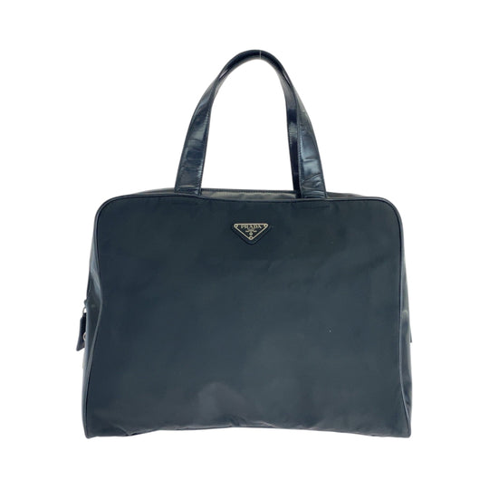 PRADA Tote Bag Nylon black Test Triangle With logo