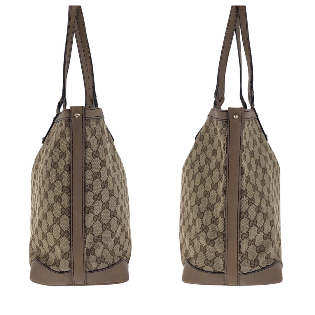 GUCCI Tote Bag 247209 GG canvas Brown
