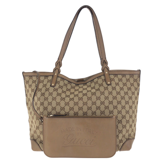GUCCI Tote Bag 247209 GG canvas Brown