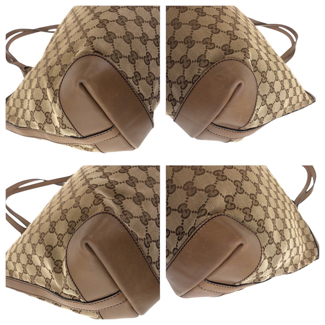 GUCCI Tote Bag 247209 GG canvas Brown