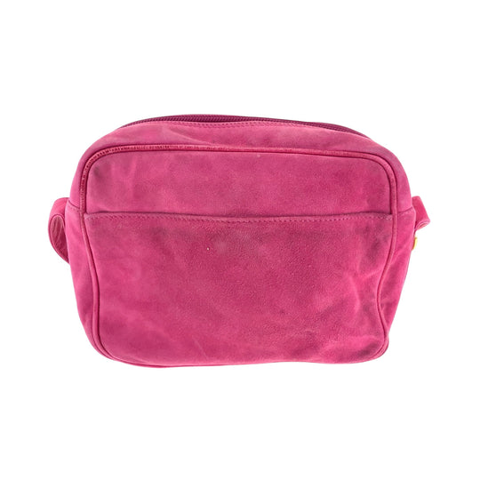 GUCCI Shoulder Bag 007 3444 0221 Suede pink Shoulder Bag pochette Old Gucci Horsebit Women Used Authentic