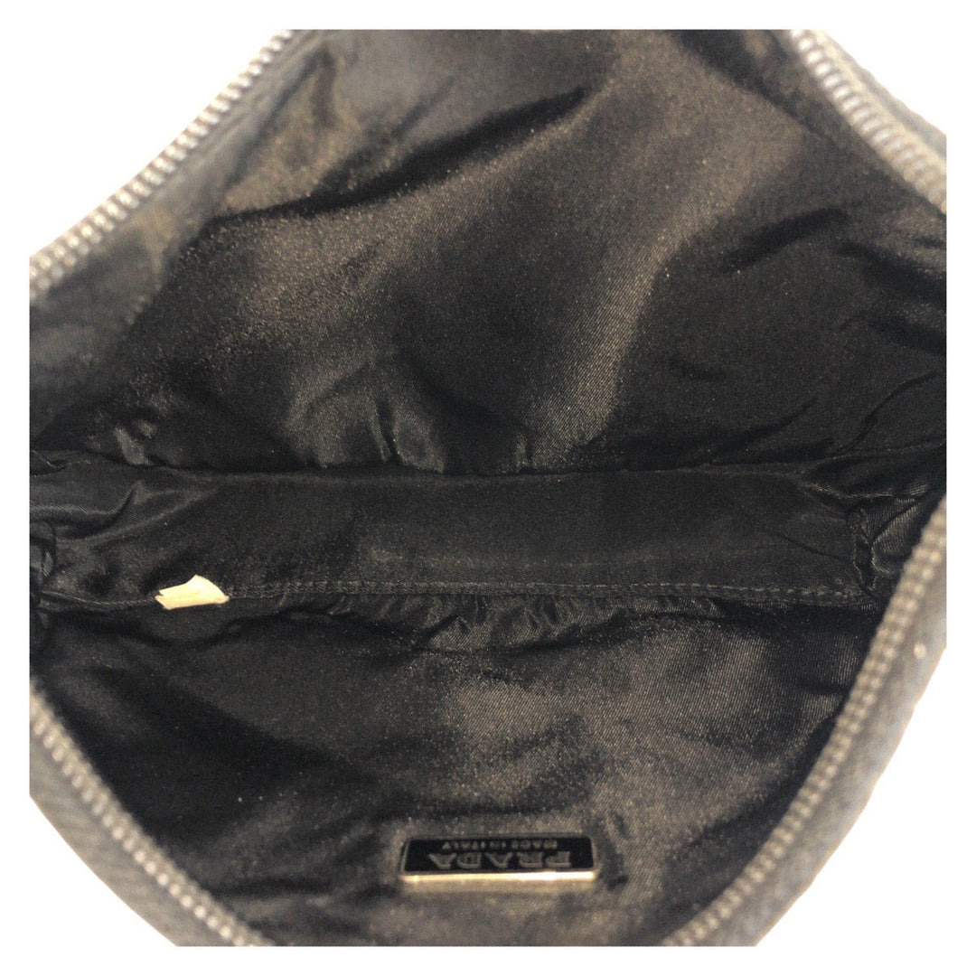 PRADA Handbag Nylon black Test Triangle With logo
