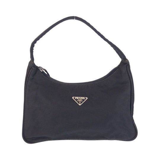 PRADA Handbag Nylon black Test Triangle With logo