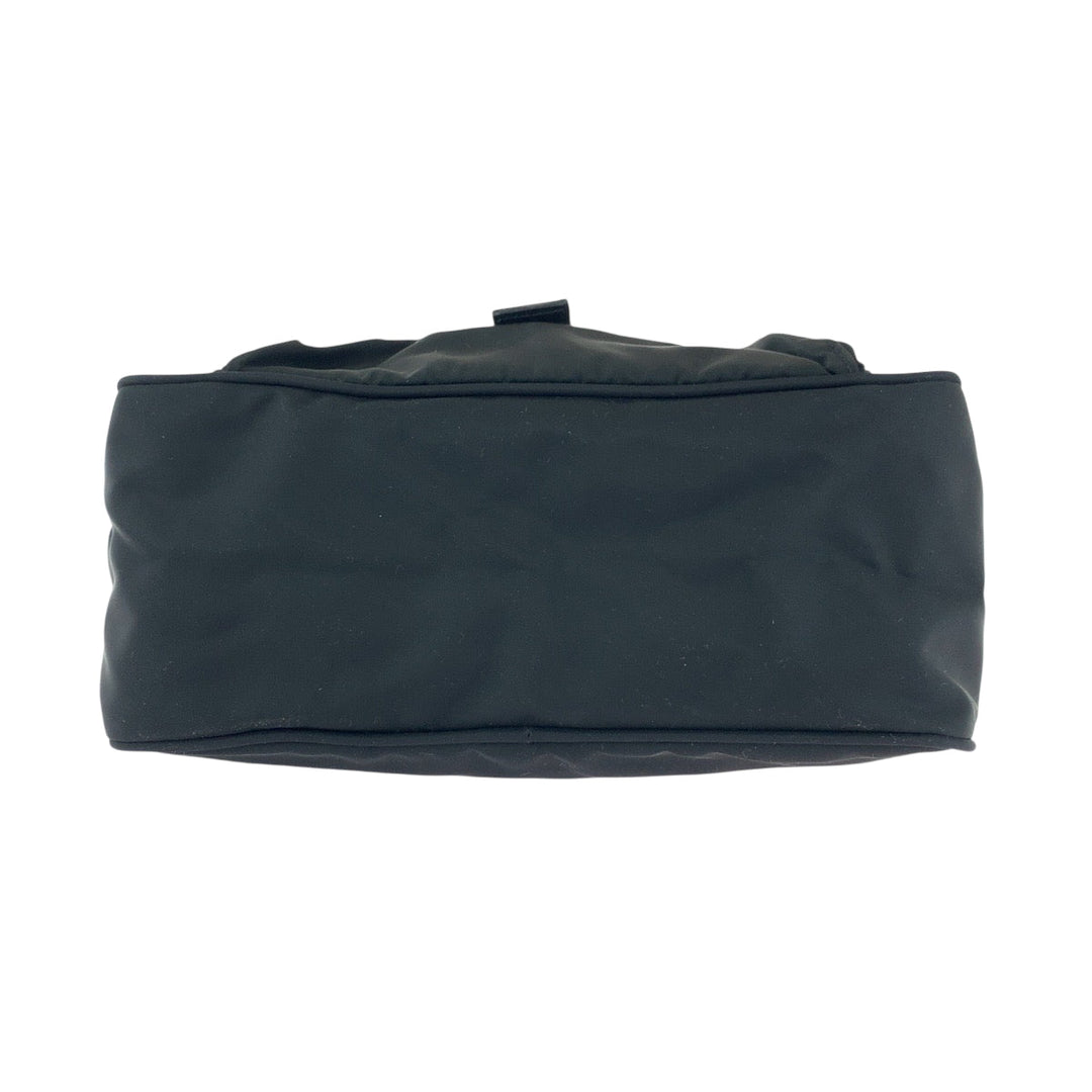 PRADA Shoulder Bag BT0173 Nylon black Shoulder Bag Messenger bag Test Triangle With logo Women Used Authentic