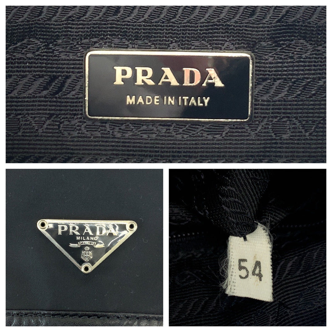 PRADA Shoulder Bag BT0173 Nylon black Shoulder Bag Messenger bag Test Triangle With logo Women Used Authentic