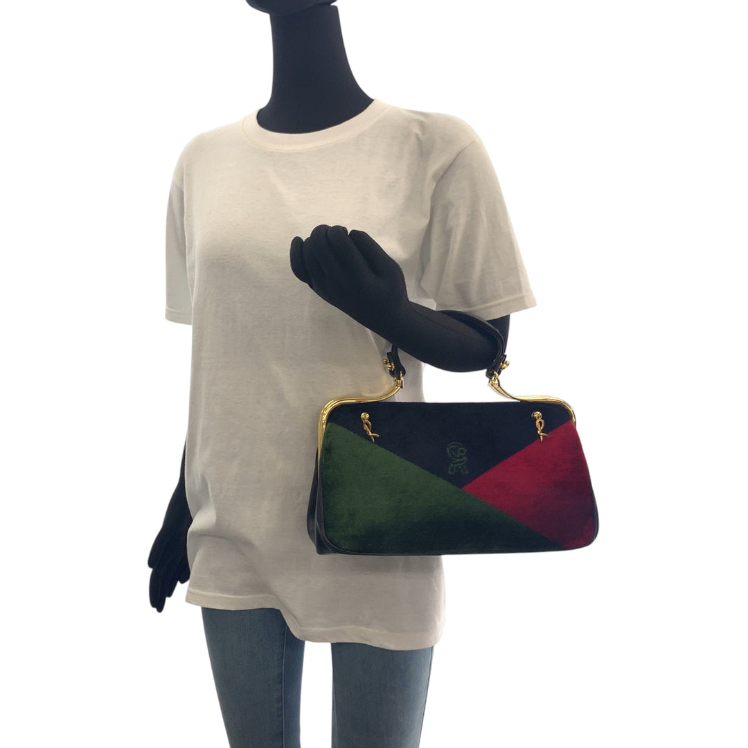 Roberta di Camerino Handbag Velor black