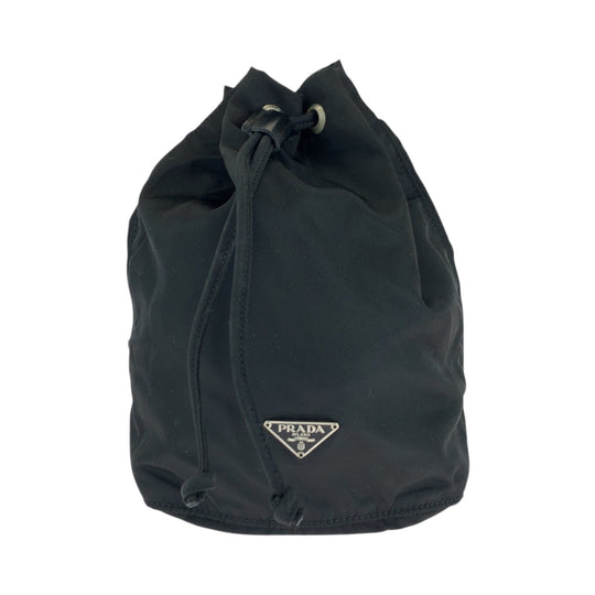 PRADA Pouch Nylon black Test Triangle With logo