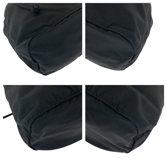 PRADA Pouch Nylon black Test Triangle With logo