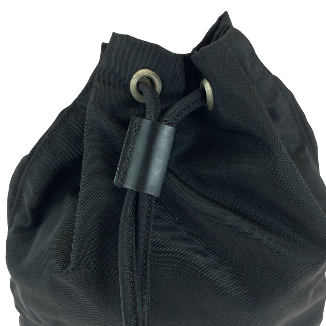 PRADA Pouch Nylon black Test Triangle With logo