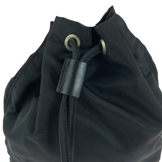 PRADA Pouch Nylon black Test Triangle With logo