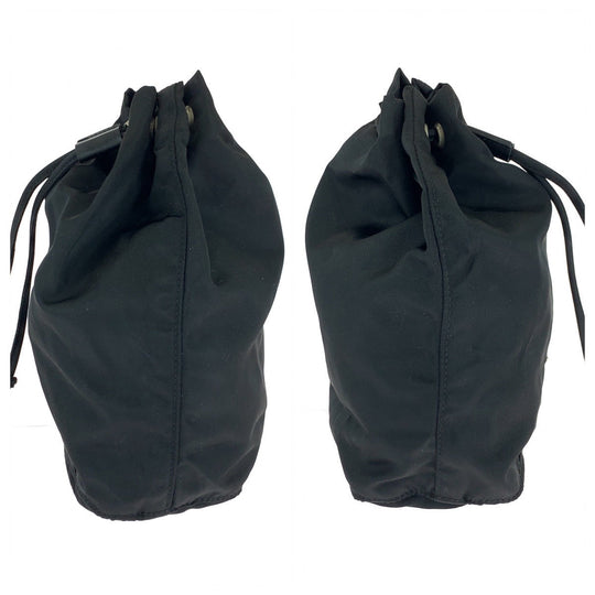 PRADA Pouch Nylon black Test Triangle With logo