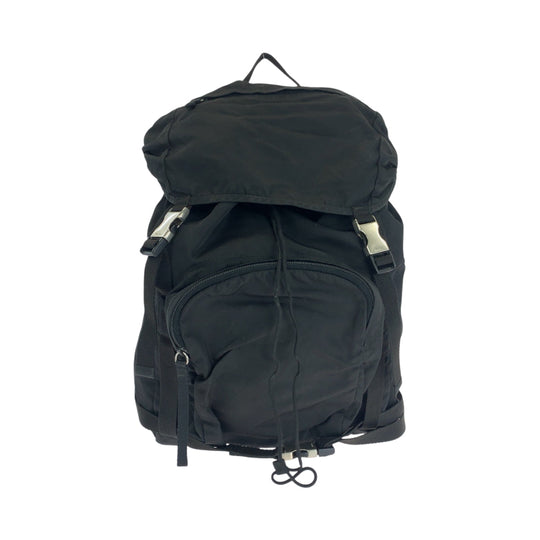 PRADA Backpack V135 Nylon black Test Triangle With logo