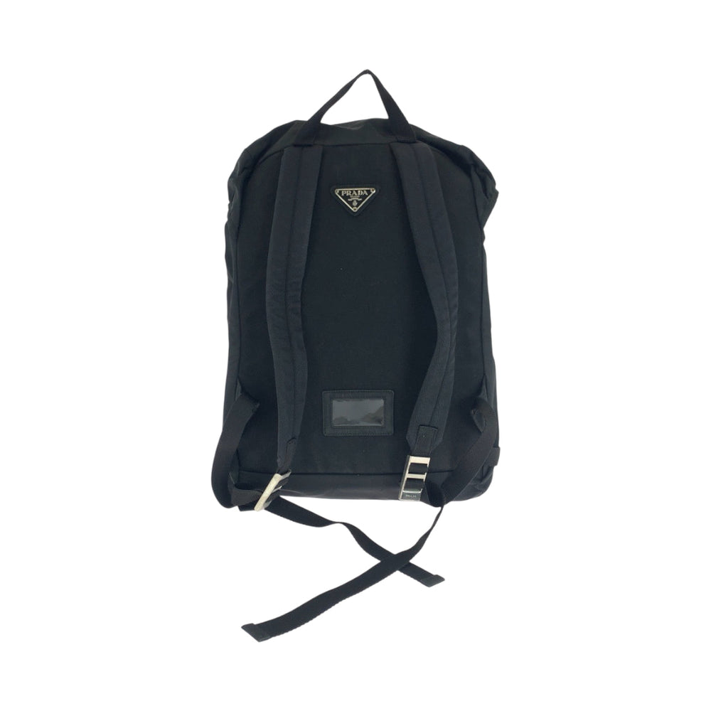 PRADA Backpack V135 Nylon black Test Triangle With logo
