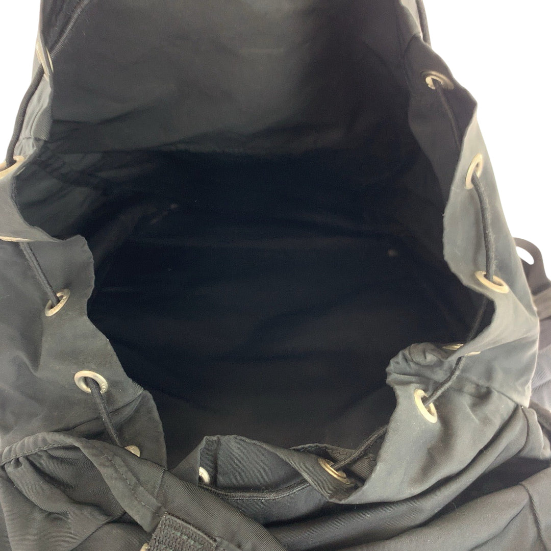 PRADA Backpack V135 Nylon black Test Triangle With logo