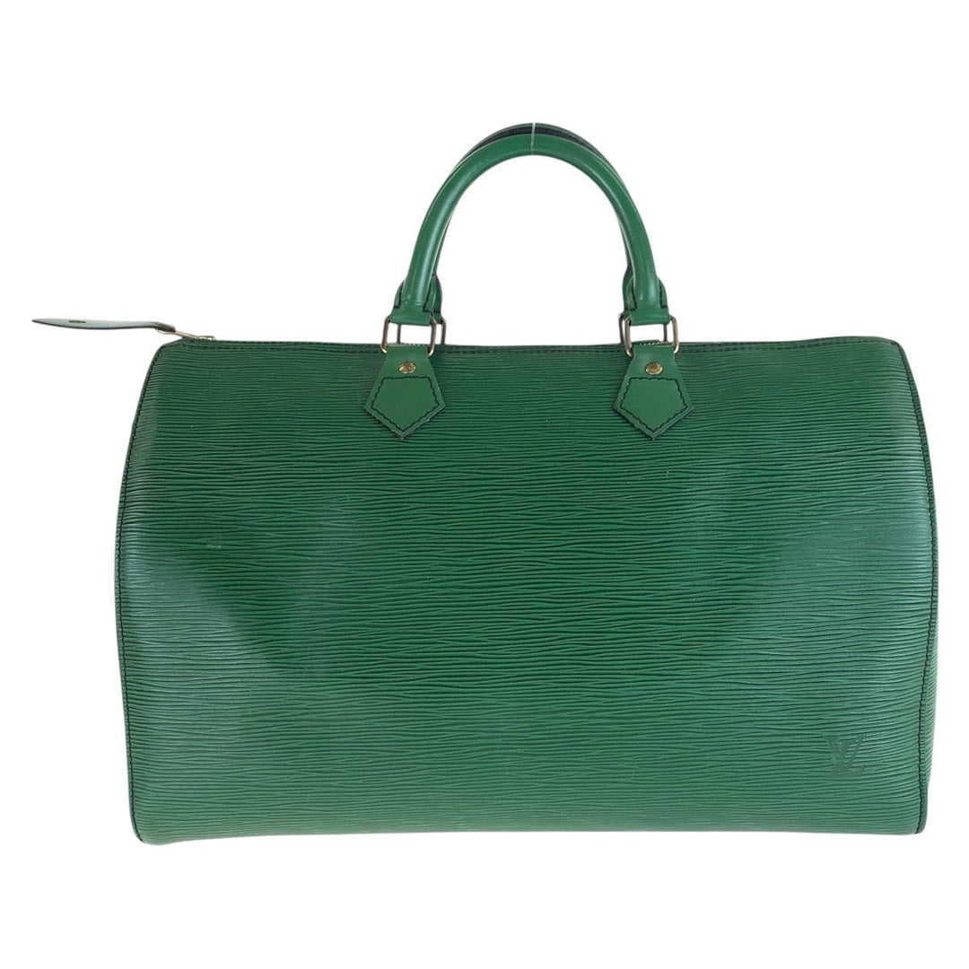 LOUIS VUITTON Handbag M42994 leather Borneo Green Gold Metal Epi Speedy 35