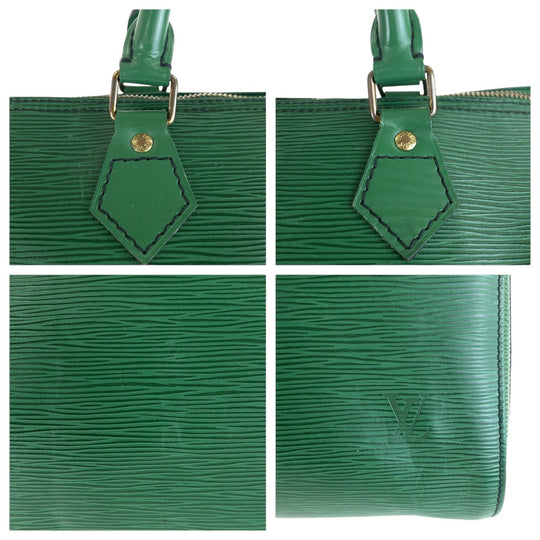LOUIS VUITTON Handbag M42994 leather Borneo Green Gold Metal Epi Speedy 35