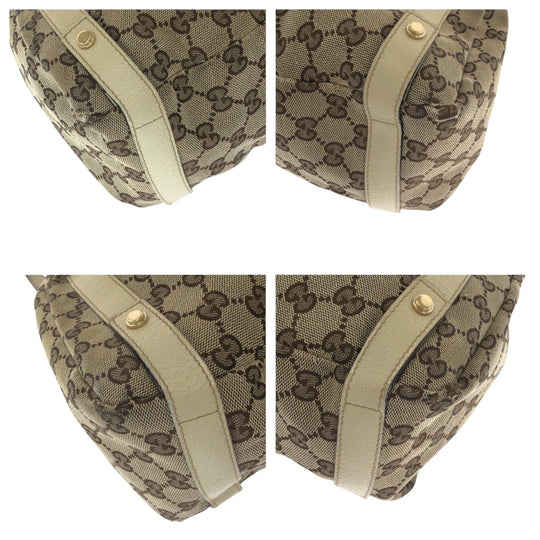 GUCCI Tote Bag GG canvas beige