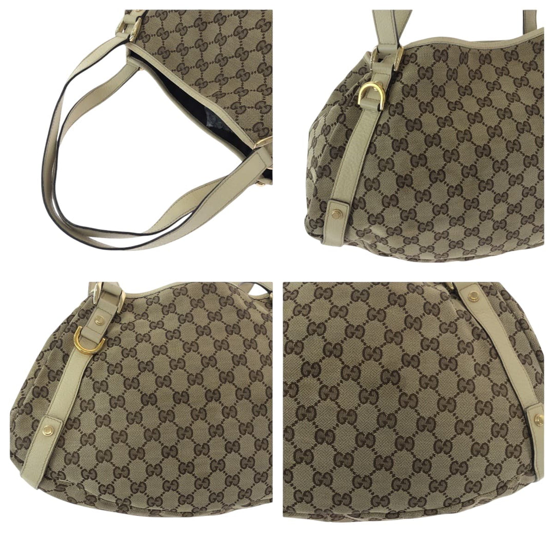 GUCCI Tote Bag GG canvas beige