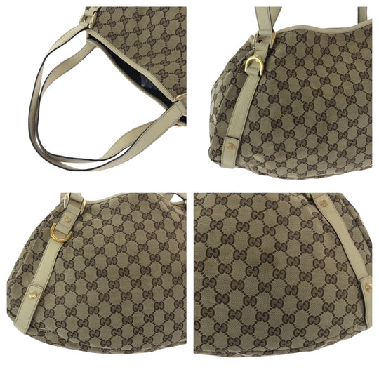 GUCCI Tote Bag GG canvas beige