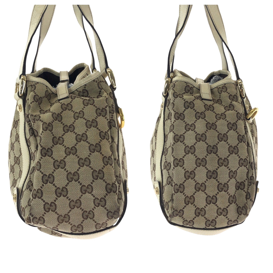 GUCCI Tote Bag GG canvas beige