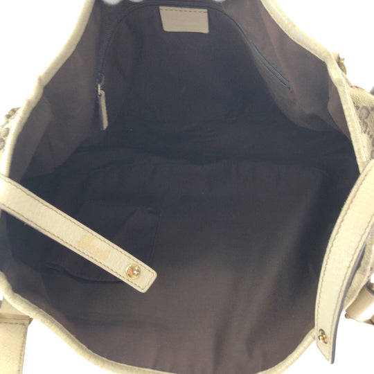 GUCCI Tote Bag GG canvas beige