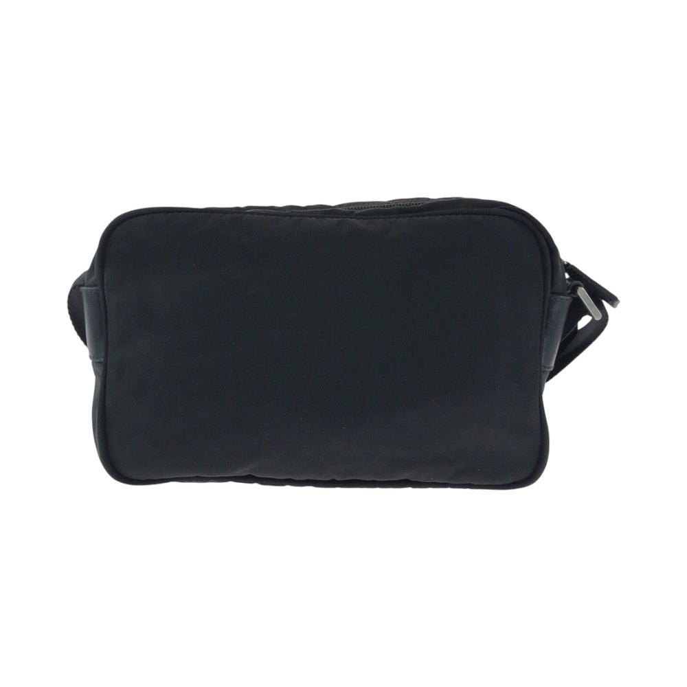 PRADA Shoulder Bag BT0167 Nylon Black SilverMetal Test Triangle With logo