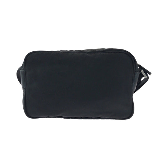 PRADA Shoulder Bag BT0167 Nylon Black SilverMetal Test Triangle With logo