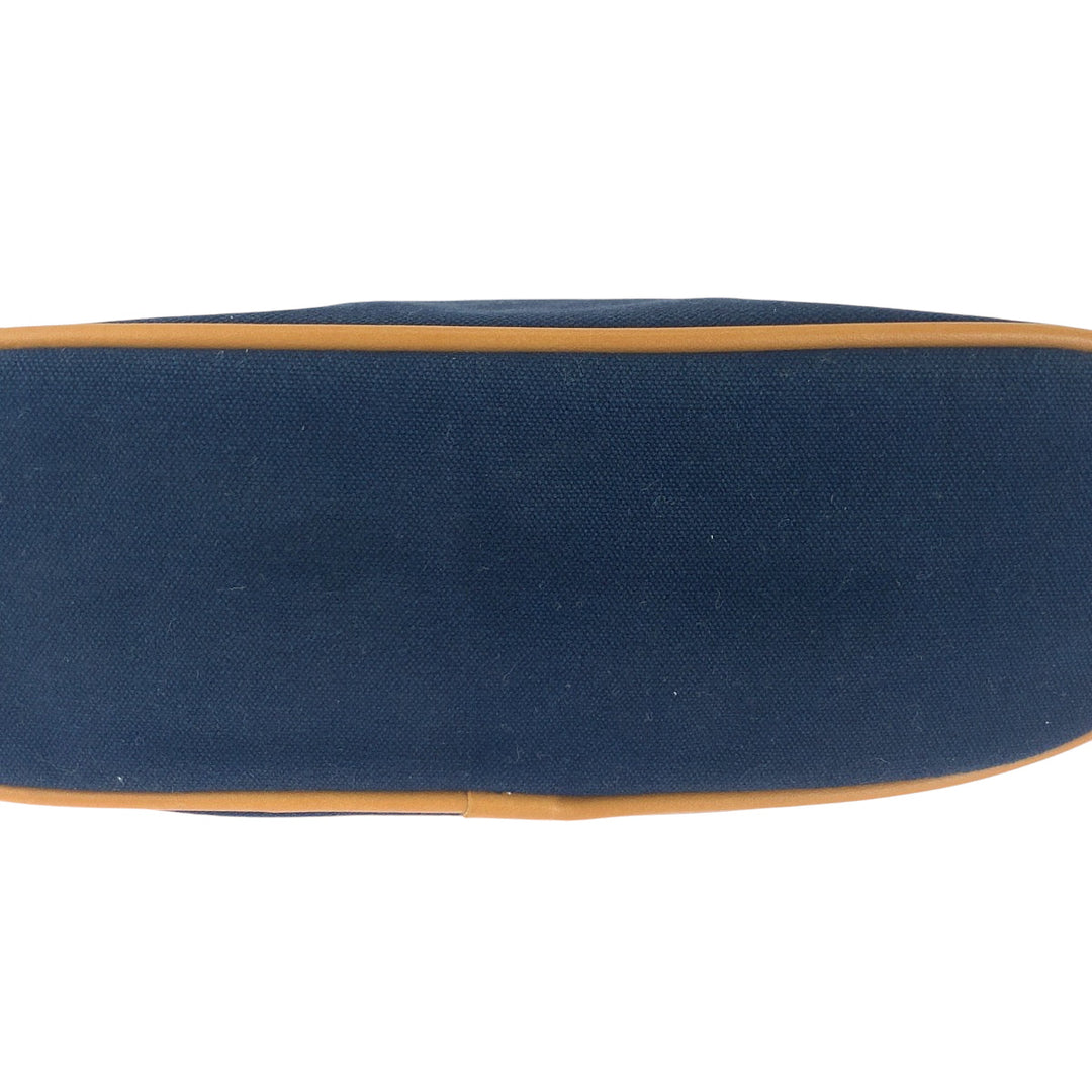 HERMES Pouch canvas Navy Bored