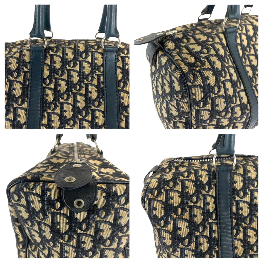 Dior Handbag canvas Navy Trotter
