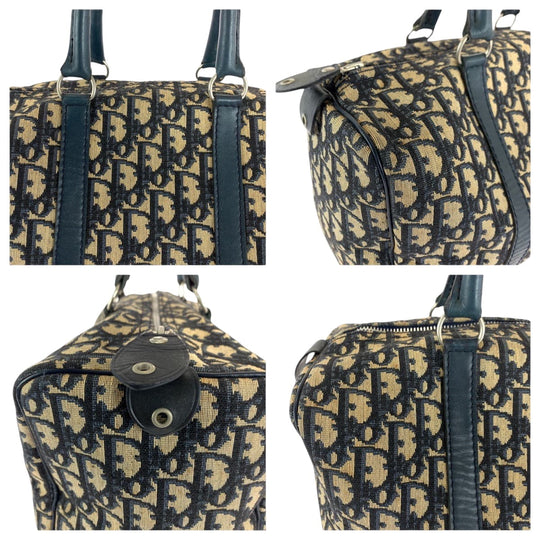 Dior Handbag canvas Navy Trotter