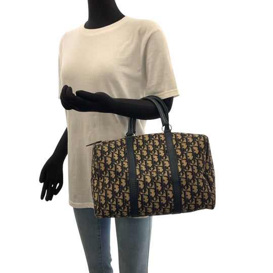 Dior Handbag canvas Navy Trotter