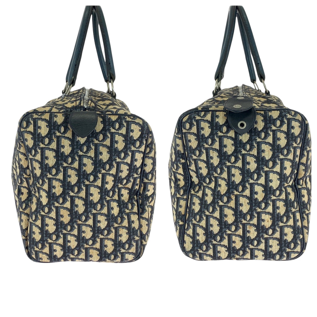 Dior Handbag canvas Navy Trotter