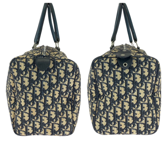 Dior Handbag canvas Navy Trotter