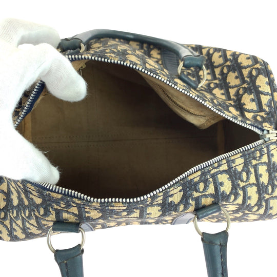 Dior Handbag canvas Navy Trotter