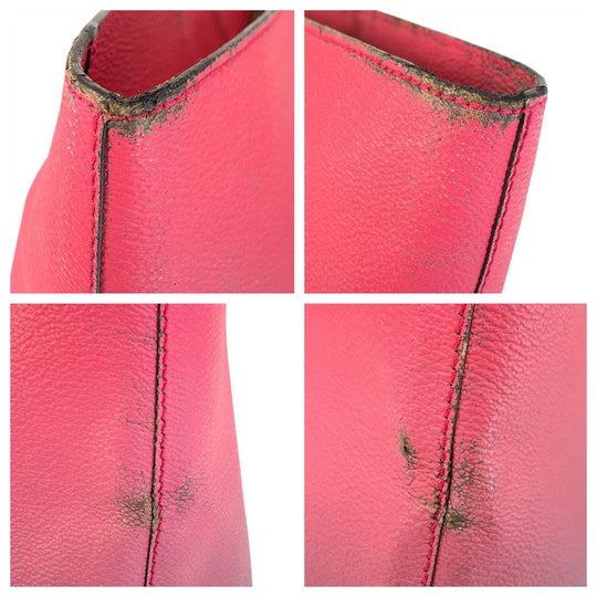 FENDI Tote Bag 8BH185 leather Pink brown Zucca