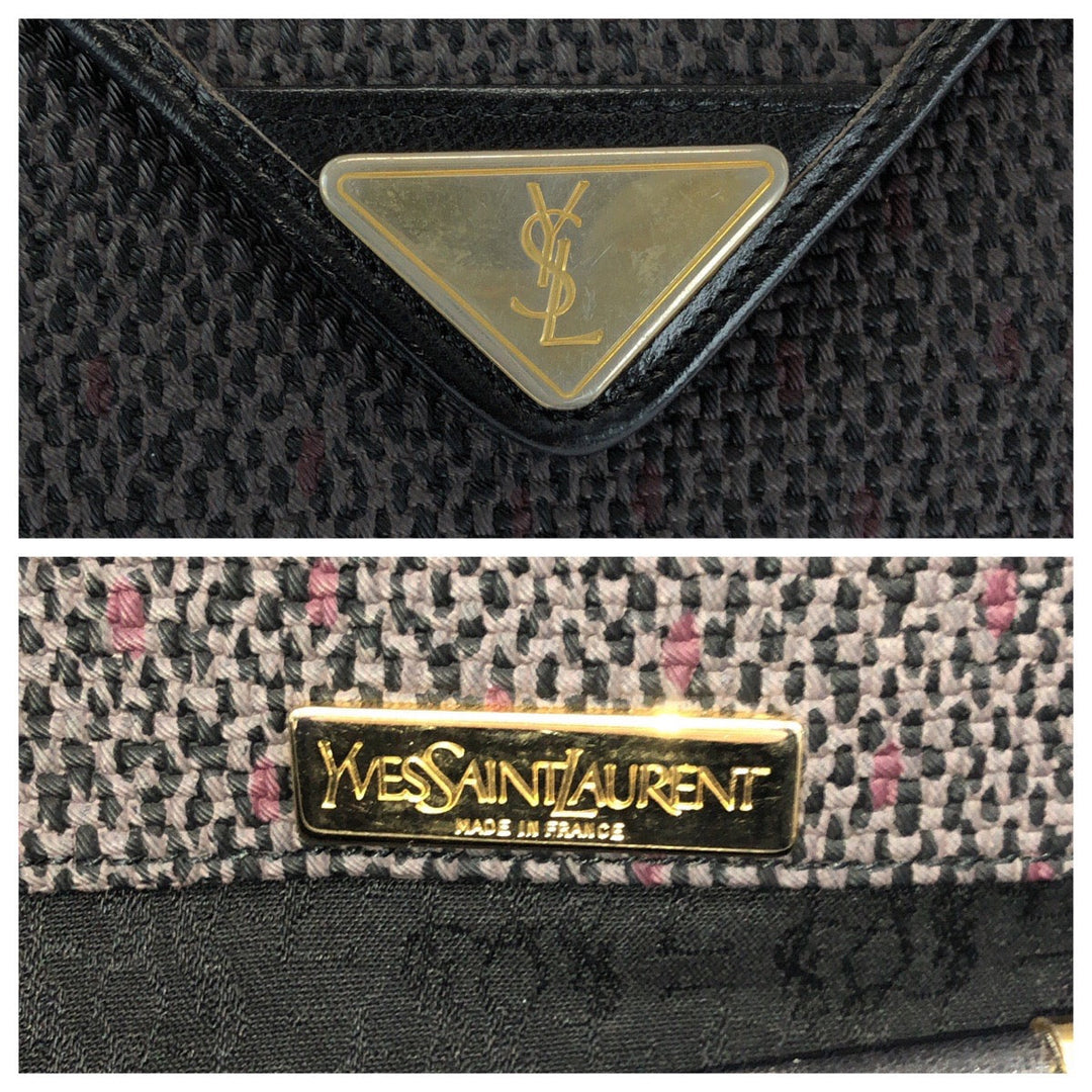 Yves Saint Laurent Shoulder Bag PVC gray YSL