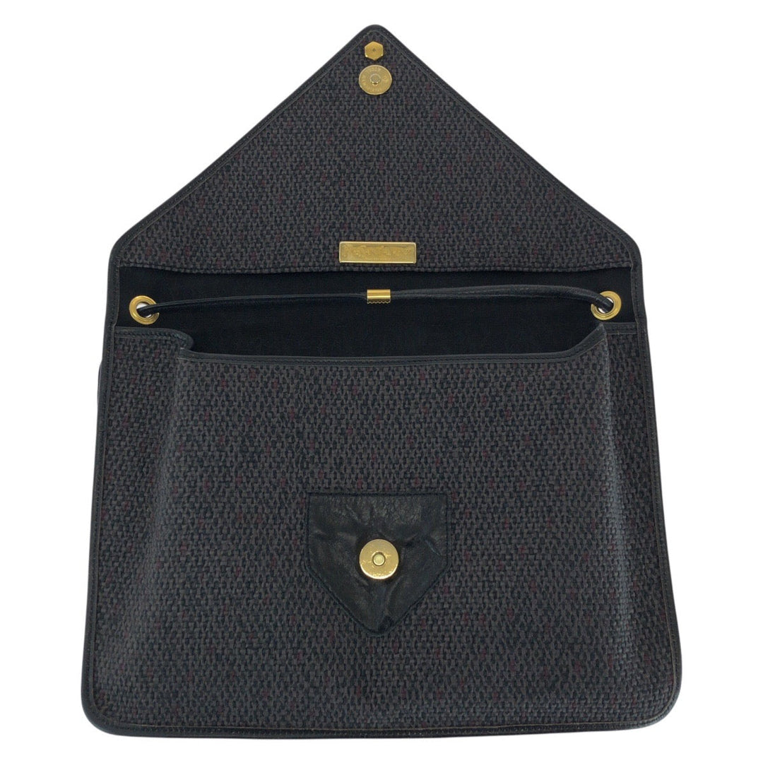 Yves Saint Laurent Shoulder Bag PVC gray YSL