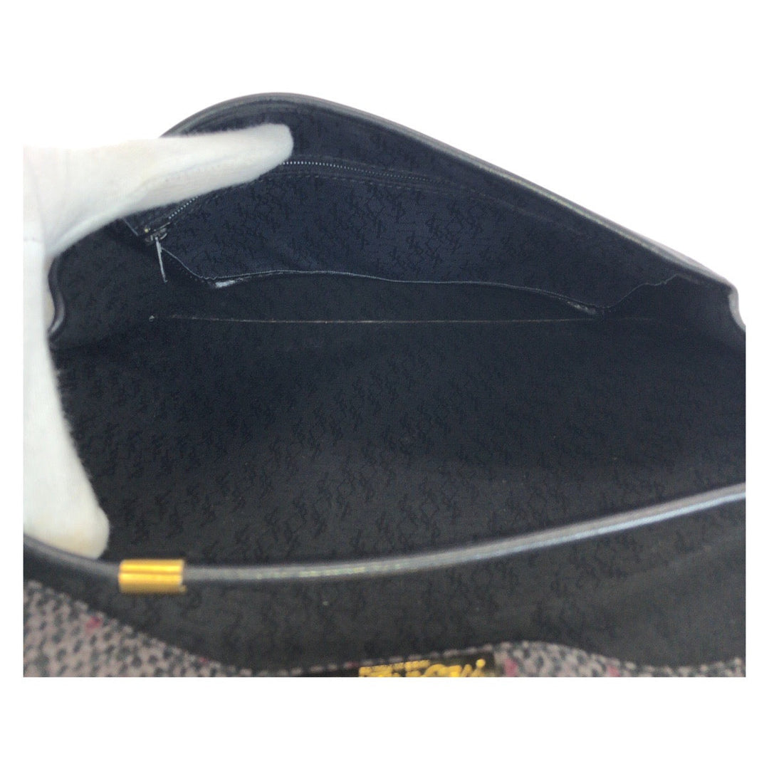 Yves Saint Laurent Shoulder Bag PVC gray YSL