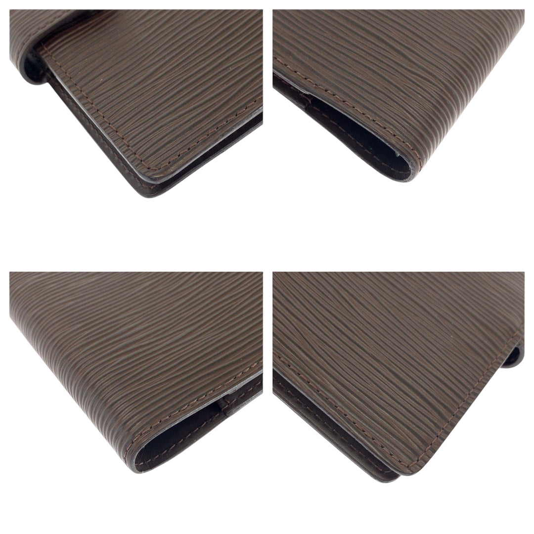 LOUIS VUITTON Notebook cover R2005D Epi Leather Brown Epi Agenda PM