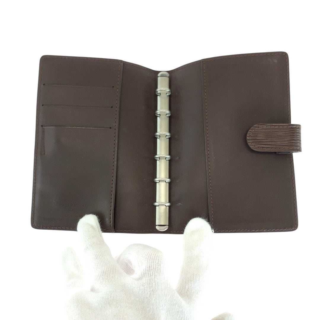 LOUIS VUITTON Notebook cover R2005D Epi Leather Brown Epi Agenda PM